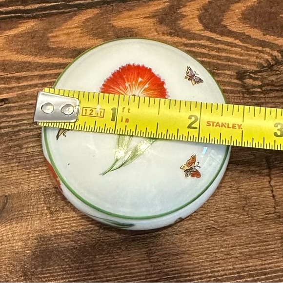 Tiffany & Co Limoges France Tiffany Garden Porcelain Trinket Box Dish with Lid. - Picture 7 of 7